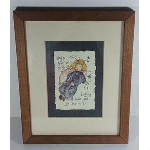 Sagebrush Fine Art Angel Print Framed 8x10 Peace